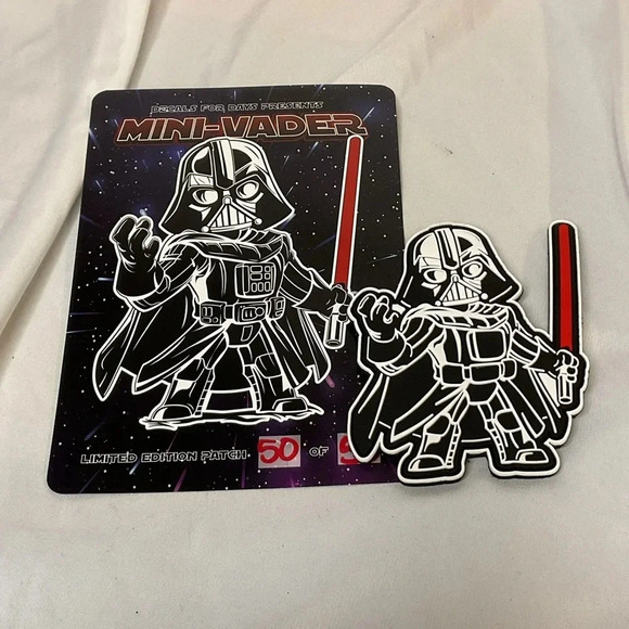 Custom Mini Vader PVC Velcro Patch - Picture 1 of 6